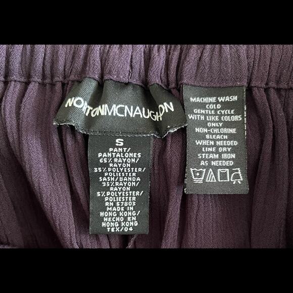 Norton Mcnaughton NWT Textura Grape Colored Casual Pants sz Small - Picture 8 of 9